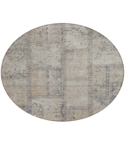 Addison Chantille ACN685 Beige 8 ft. x 8 ft. Round Rug