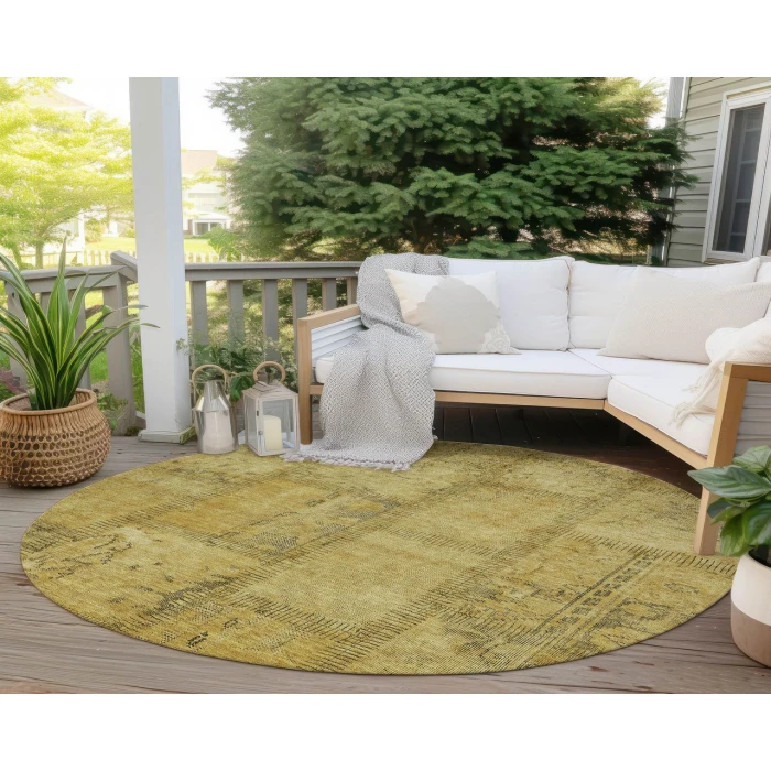 Chantille ACN685 Gold 8' x 8' Rug