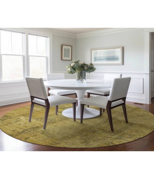 Chantille ACN685 Gold 8' x 8' Rug