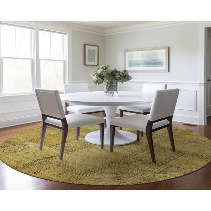 Chantille ACN685 Gold 8' x 8' Rug