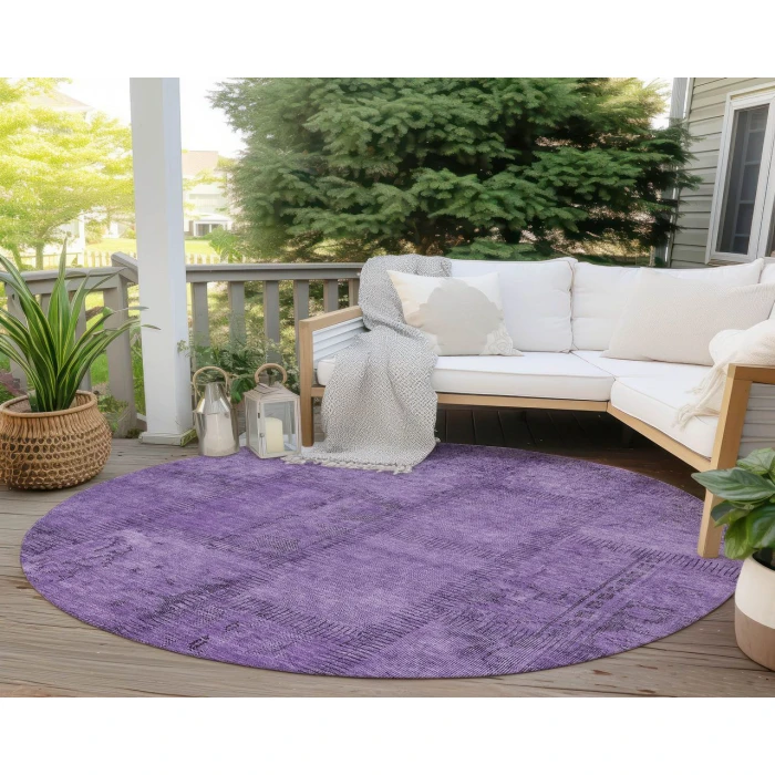 Chantille ACN685 Purple 8' x 8' Rug