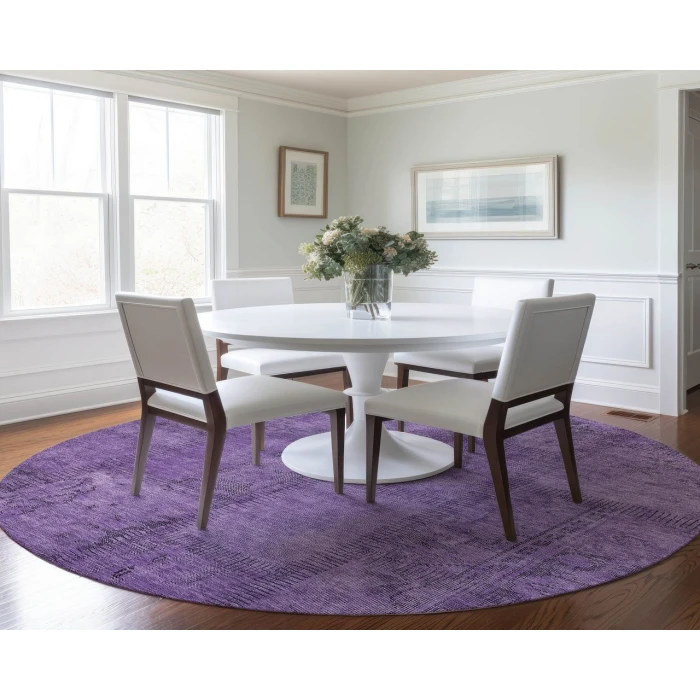 Chantille ACN685 Purple 8' x 8' Rug