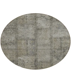 Addison Chantille ACN685 Taupe 8 ft. x 8 ft. Round Rug