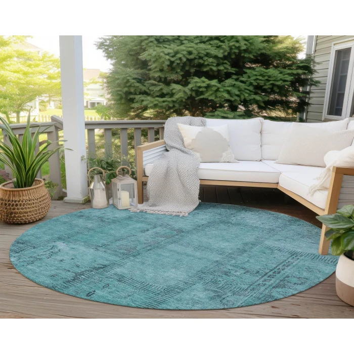 Chantille ACN685 Teal 8' x 8' Rug