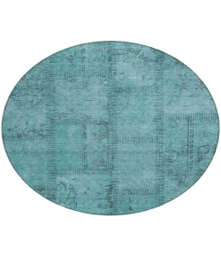 Addison Chantille ACN685 Teal 8 ft. x 8 ft. Round Rug