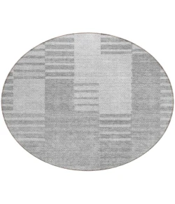 Addison Chantille ACN686 Silver 8 ft. x 8 ft. Round Rug