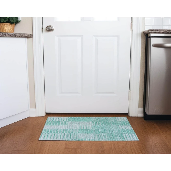 Chantille ACN686 Teal 1'8" x 2'6" Rug