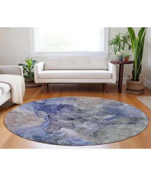 Chantille ACN689 Blue 8' x 8' Rug