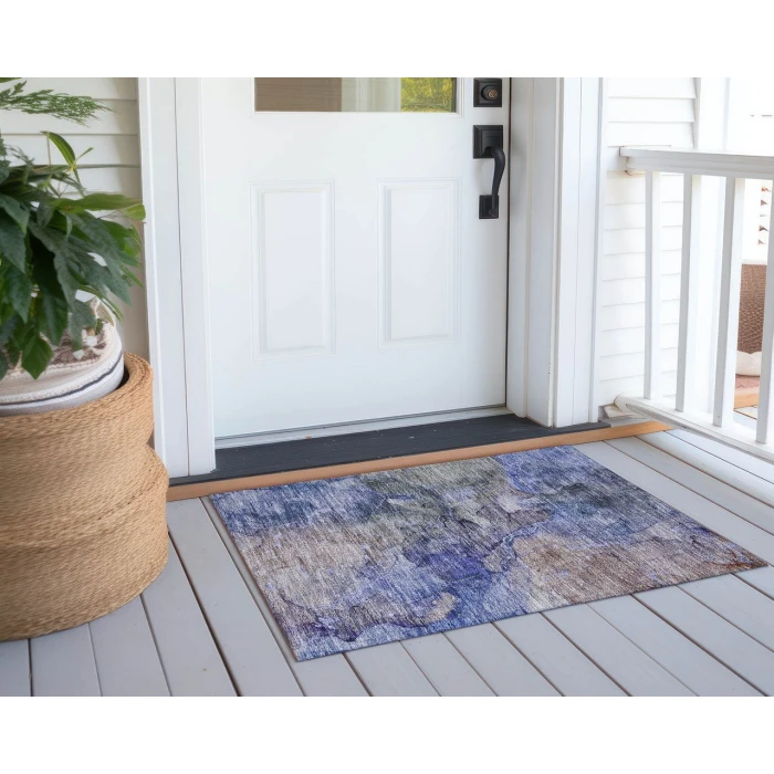 Chantille ACN689 Blue 1'8" x 2'6" Rug