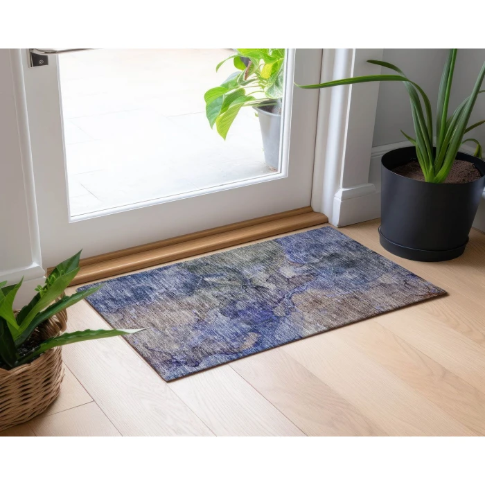 Chantille ACN689 Blue 1'8" x 2'6" Rug