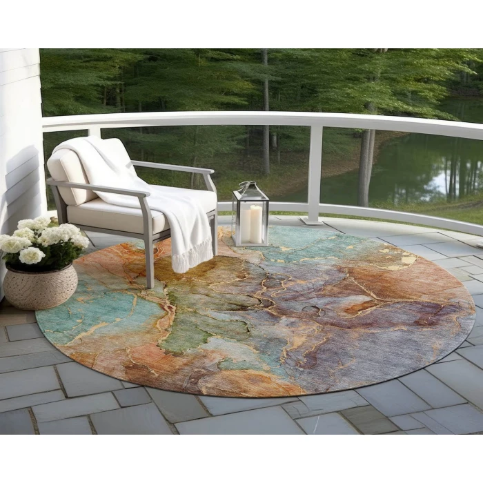 Chantille ACN689 Coral 8' x 8' Rug