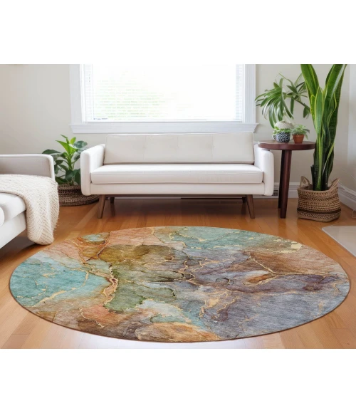 Chantille ACN689 Coral 8' x 8' Rug