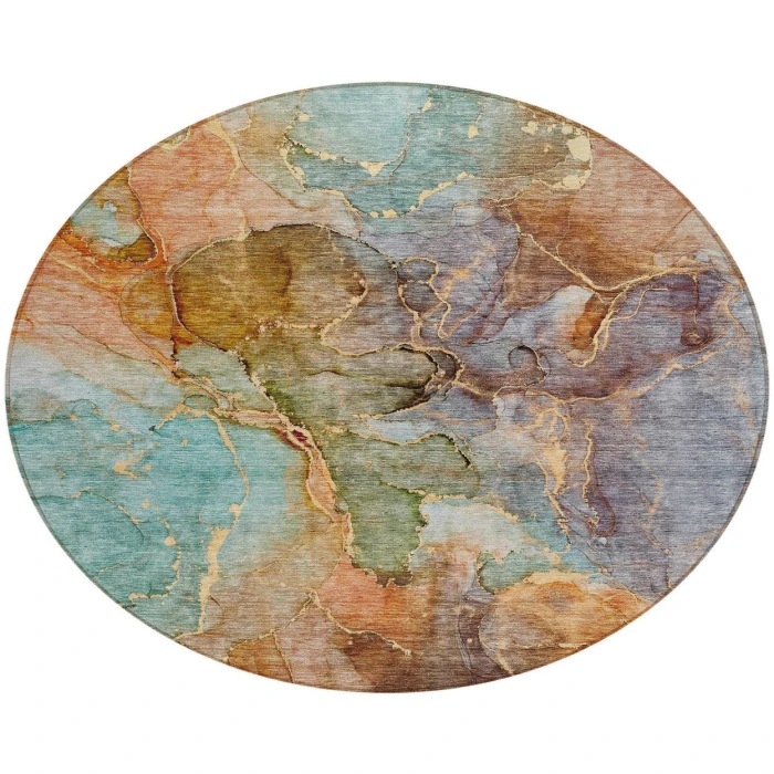 Chantille ACN689 Coral 8' x 8' Rug