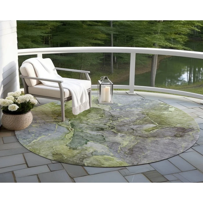 Chantille ACN689 Olive 8' x 8' Rug
