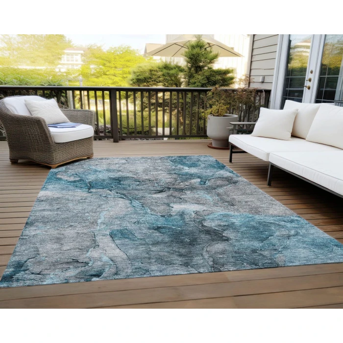 Chantille ACN689 Teal 9' x 12' Rug