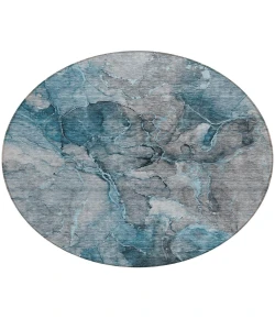 Addison Chantille ACN689 Teal 8 ft. x 8 ft. Round Rug