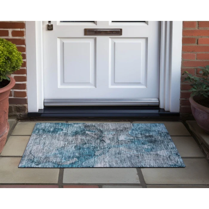 Chantille ACN689 Teal 1'8" x 2'6" Rug