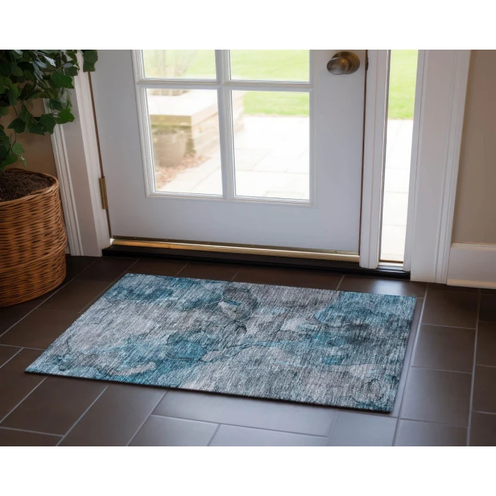 Chantille ACN689 Teal 1'8" x 2'6" Rug