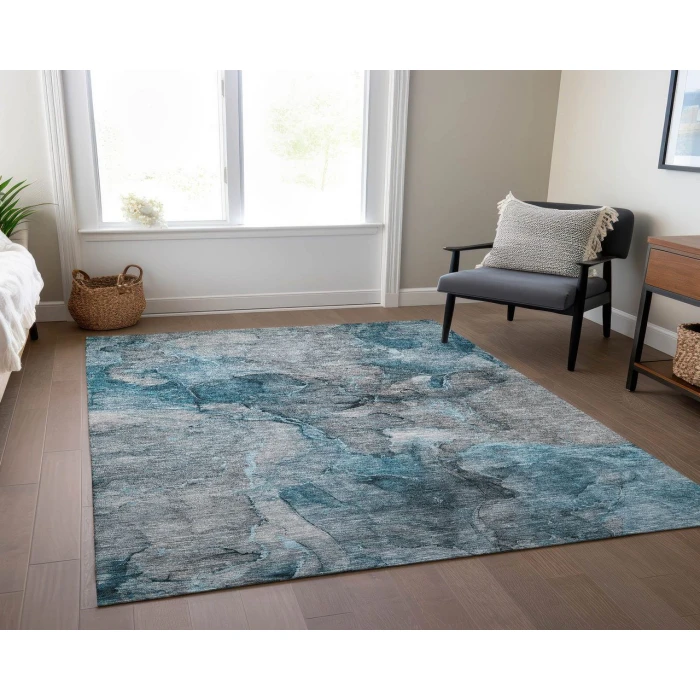 Chantille ACN689 Teal 9' x 12' Rug