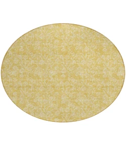 Addison Chantille ACN691 Gold 8 ft. x 8 ft. Round Rug