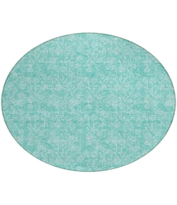 Addison Chantille ACN691 Teal 8 ft. x 8 ft. Round Rug