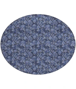 Addison Chantille ACN692 Navy 8 ft. x 8 ft. Round Rug