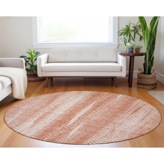 Chantille ACN694 Coral 8' x 8' Rug
