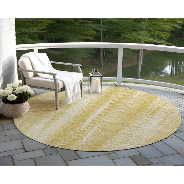 Chantille ACN694 Gold 8' x 8' Rug