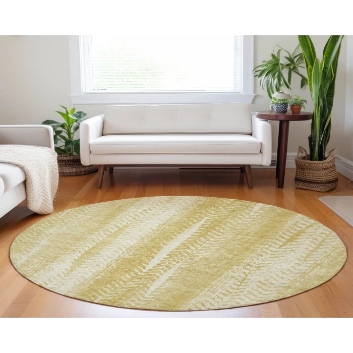 Chantille ACN694 Gold 8' x 8' Rug
