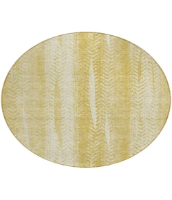 Addison Chantille ACN694 Gold 8 ft. x 8 ft. Round Rug