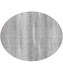 Addison Chantille ACN694 Silver 8 ft. x 8 ft. Round Rug