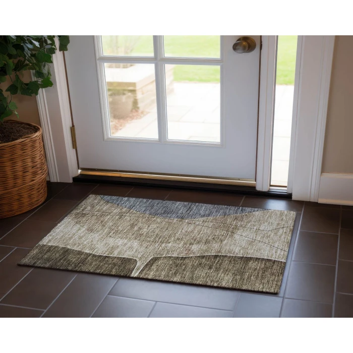 Chantille ACN696 Brown 1'8" x 2'6" Rug