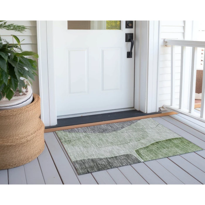 Chantille ACN696 Green 1'8" x 2'6" Rug
