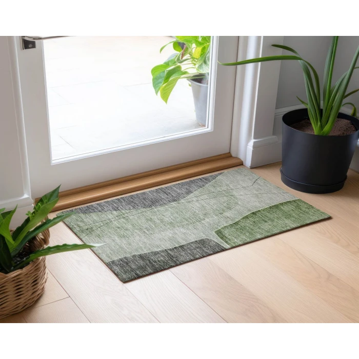 Chantille ACN696 Green 1'8" x 2'6" Rug