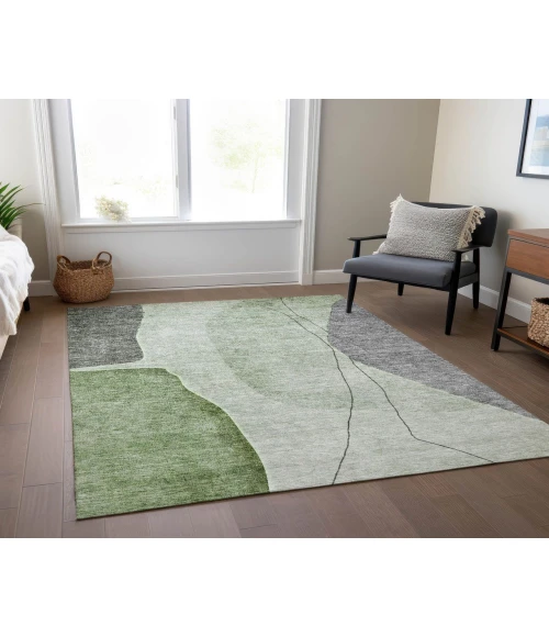 Chantille ACN696 Green 5' x 7'6" Rug