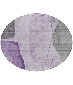 Addison Chantille ACN696 Purple 8 ft. x 8 ft. Round Rug