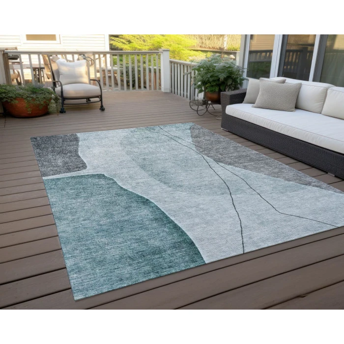 Chantille ACN696 Teal 2'6" x 3'10" Rug