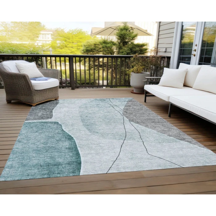 Chantille ACN696 Teal 2'6" x 3'10" Rug