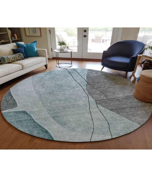 Chantille ACN696 Teal 8' x 8' Rug