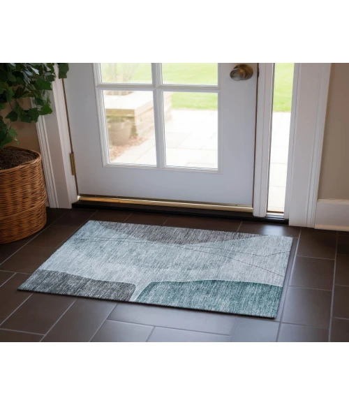 Chantille ACN696 Teal 1'8" x 2'6" Rug