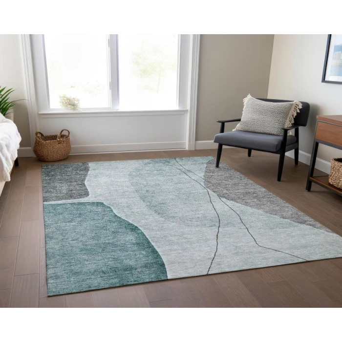 Chantille ACN696 Teal 2'6" x 3'10" Rug
