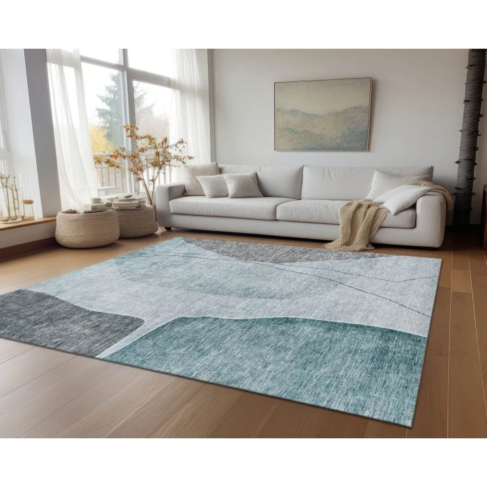 Chantille ACN696 Teal 2'6" x 3'10" Rug