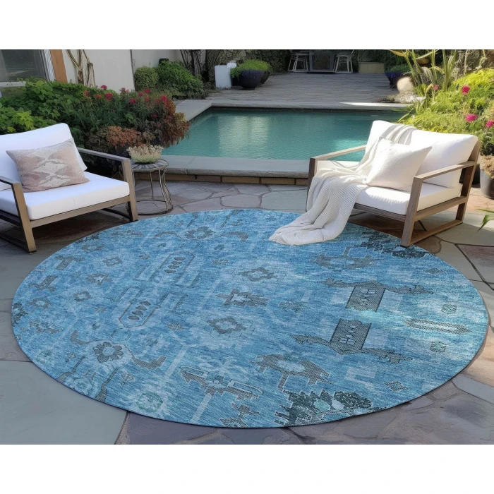 Chantille ACN697 Blue 8' x 8' Rug