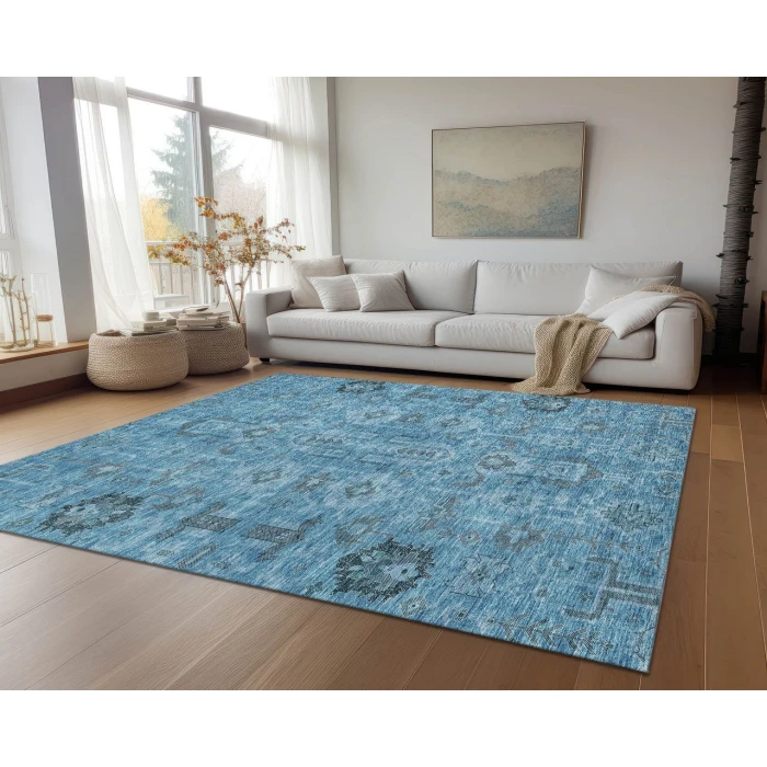 Chantille ACN697 Blue 5' x 7'6" Rug