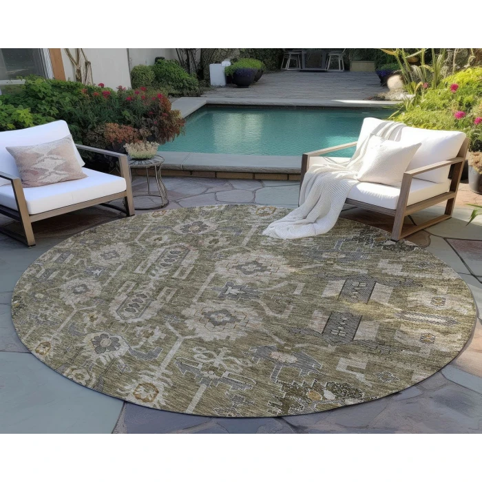 Chantille ACN697 Brown 8' x 8' Rug