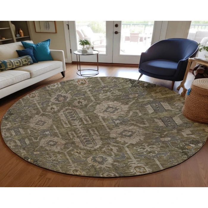 Chantille ACN697 Brown 8' x 8' Rug