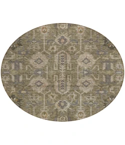 Addison Chantille ACN697 Brown 8 ft. x 8 ft. Round Rug