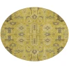 Addison Chantille ACN697 Gold 8 ft. x 8 ft. Round Rug