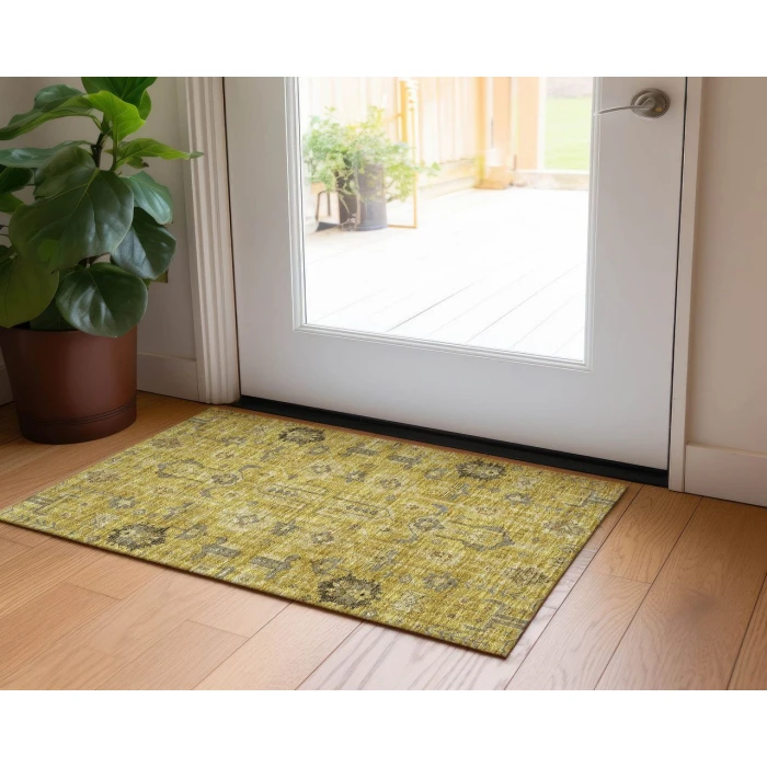 Chantille ACN697 Gold 1'8" x 2'6" Rug