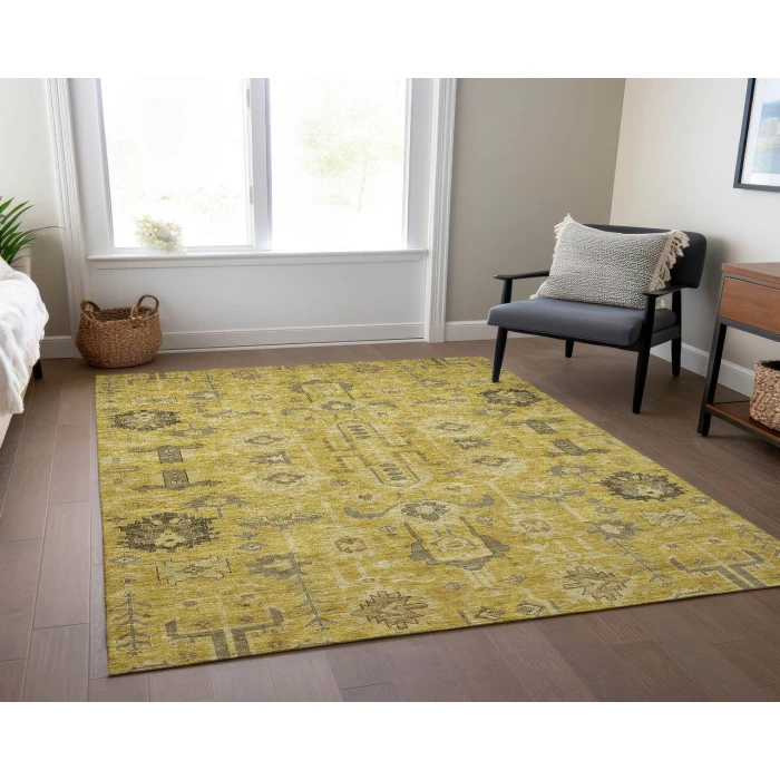 Chantille ACN697 Gold 9' x 12' Rug